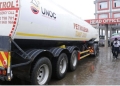 A fuel tanker at the launch of bulk petroleum imports by UNOC last year
