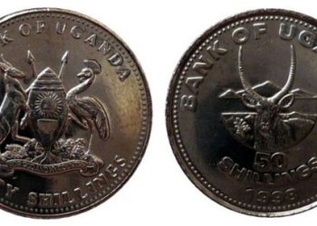 A photo of a Fifty Uganda shillings coin (Courtesy photo)