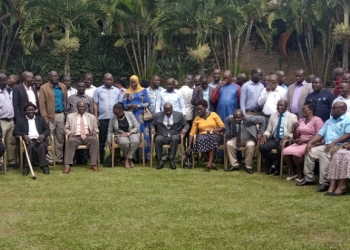 Some of the participants with Minister and their facilitators