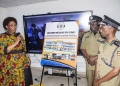Justice Mariam Wangadya, the Chairperson for the commission and representatives from Uganda Police at UHRC offices last year.