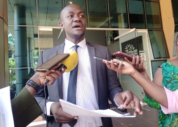 Counsel Steven Kalali addressing the media on behalf of his clients (Applicants) on Wednesday.