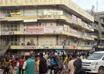 Jesco Building in Kampala closed during the traders strike