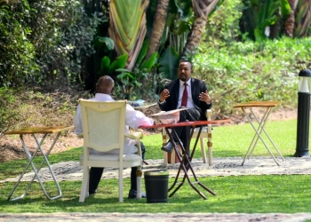 President Museveni and Ethiopia’s Prime Minister Ahmed Abiya