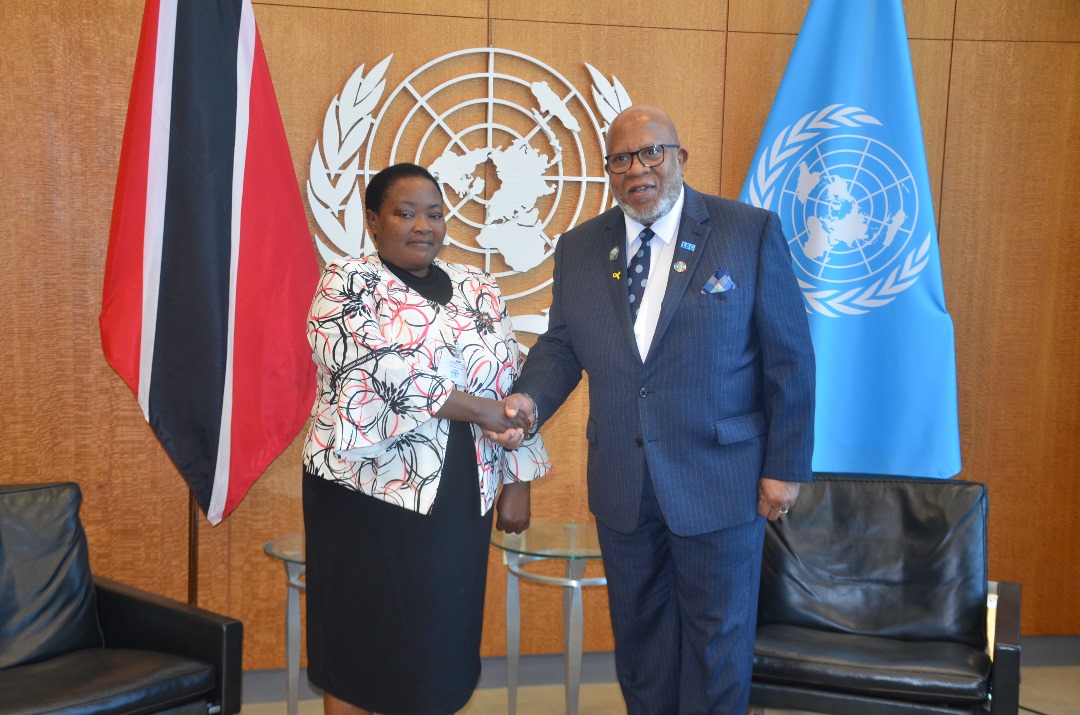 The Prime Minister of Uganda Rt. Hon. Nabbanja Robinah delivered the president’s message at the forum. She was flanked by Uganda’s permanent representative to the United Nations Ambassador Adonia Ayebare.