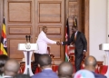President Yoweri Museveni of Uganda and President William Ruto of Kenya share a moment of solidarity as they sign historic agreements, cementing a new era of cooperation and paving the way for a more integrated and prosperous East Africa. The two leaders are committed to working together to address regional challenges and create a brighter future for their people