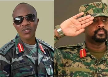 Frank Gashumba and CDF Gen Muhoozi Kainerugaba