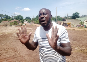 Abdul Karim Kayongo, ons of the family members narrating his story to journalists