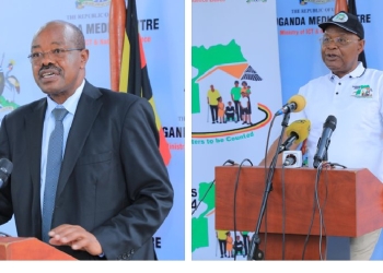 Minister Amos Lugoloobi and Dr. Chris Mukiza