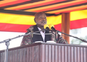 President Museveni speaking at National Heroes Day