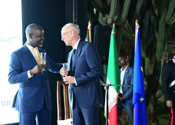 Deputy Speaker Thomas Tayebwa and Italian ambassador