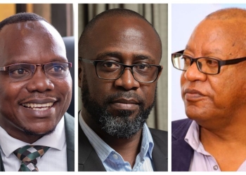 Left-Right: David Opio Obwangamoi, Executive Director of gnuGrid CRB; Adrian Bukenya, Country Director for the Mastercard Foundation Uganda and Fassil W. Marriam, Executive Director of CRVPF.