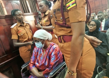 Ms Katanga at court on Tuesday. The prosecutors continue to insist bringing her to court, despite the state of her physical condition