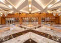 The Speke Resort Convention Centre, located on the shores of Lake Victoria in Uganda, features modern architecture and state-of-the-art facilities, making it a popular destination for international events and conferences.