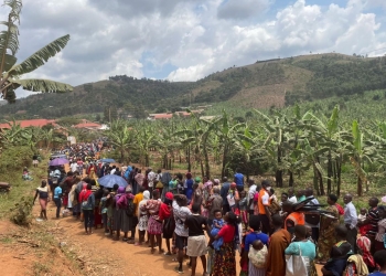Community members flock to the AMDA Health Camp in Rushooka, Ntungamo district, receiving vital health services and resources, supported by Letshego Uganda's UGX10m donation as part of their Community Sustainability outreach efforts.