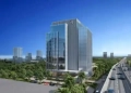 The artistic impression of the Pearl Business Park, Ruparelia Group’s upcoming project that will massively change the Kampala skyline. (IMAGE: Courtesy | theKR Media) K