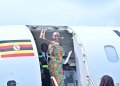 Uganda Airlines CEO, Jenifer Bamuturaki, proudly flags off the maiden flight to Lusaka and Harare, marking a major milestone in the airline's expansion journey