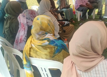 Sudanese refugees gather in Uganda to discuss the harmful effects of female genital mutilation (FGM) and advocate for its eradication within their community