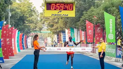 Cheptegei, who recently shifted his focus to marathon after retiring from track events, clocked 59 minutes and 46 seconds to win the World Athletics Gold Label Road Race.