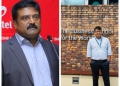 Outgoing Airtel Uganda MD Manoj Murali hands over to incoming MD Soumendra Sahu (PHOTO/Courtesy)