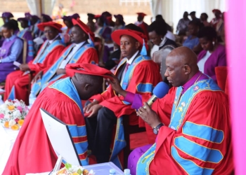 Archibishop Stephen Kazimba presiding over the graduation ceremony. (Courtesy photo)