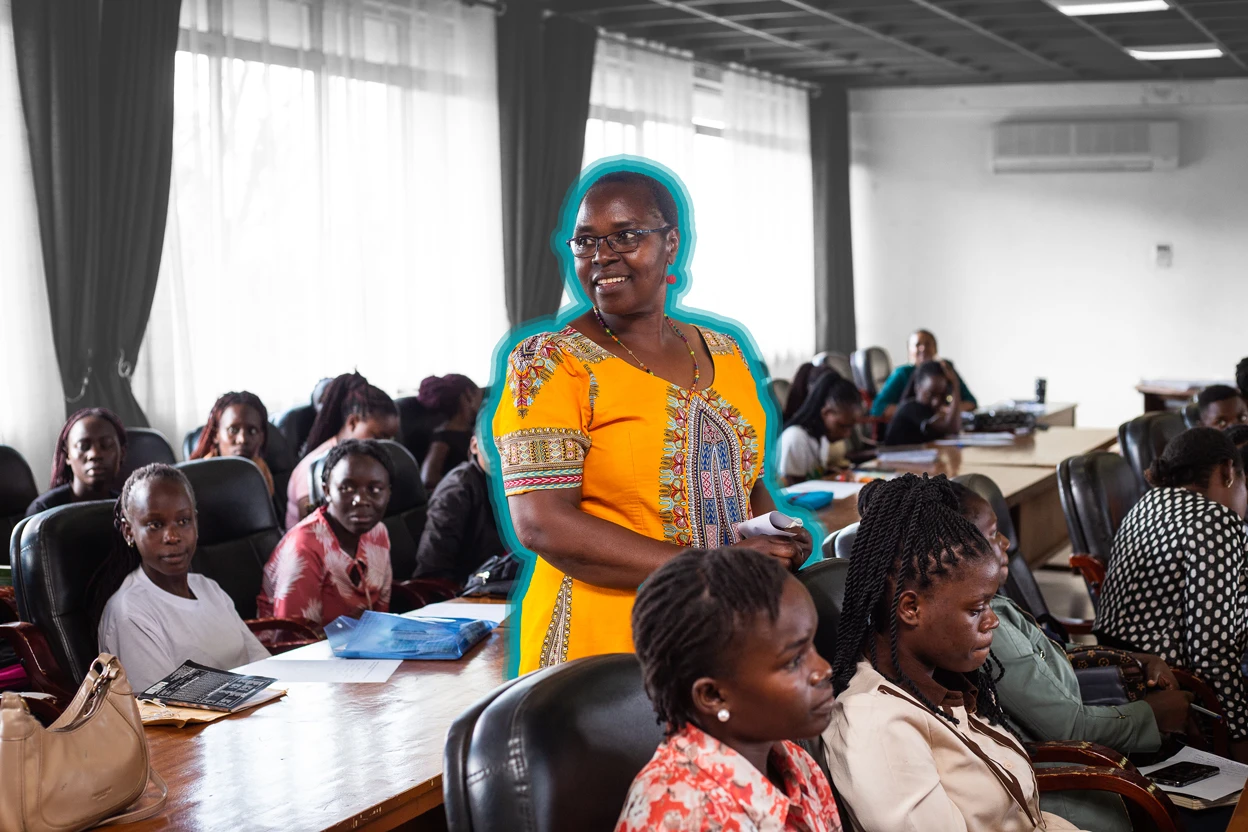 Advancing gender equality in science, Euzobia Mugisha Baine has dedicated over 20 years to promoting women's participation in higher education and science careers at Makerere University. Credit: Kibuuka Mukisa/Candid Local for Nature"