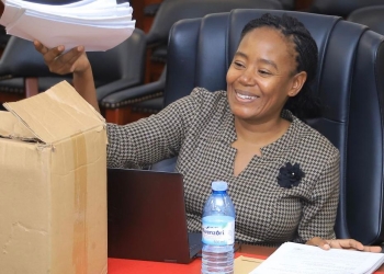 Her worship Marion Mangeni during her last days in Judiciary. (Courtesy photo)
