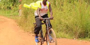 Some of the riders competiting in the Bicycle races