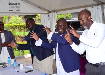 Members of Ebikabyaffe Foundation having a good time at State House Investors Protection Unit (SHIPU) in Kampala on Tuesday 21 January 2025. PHOTO BY COLLEB MUGUME