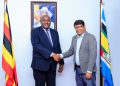 Minister of ICT and National Guidance Dr. Chris Baryomunsi welcomes Airtel Uganda's new Managing Director Mr. Soumendra Sahu, challenging him to build on Airtel's existing contributions to Uganda's socio-economic transformation