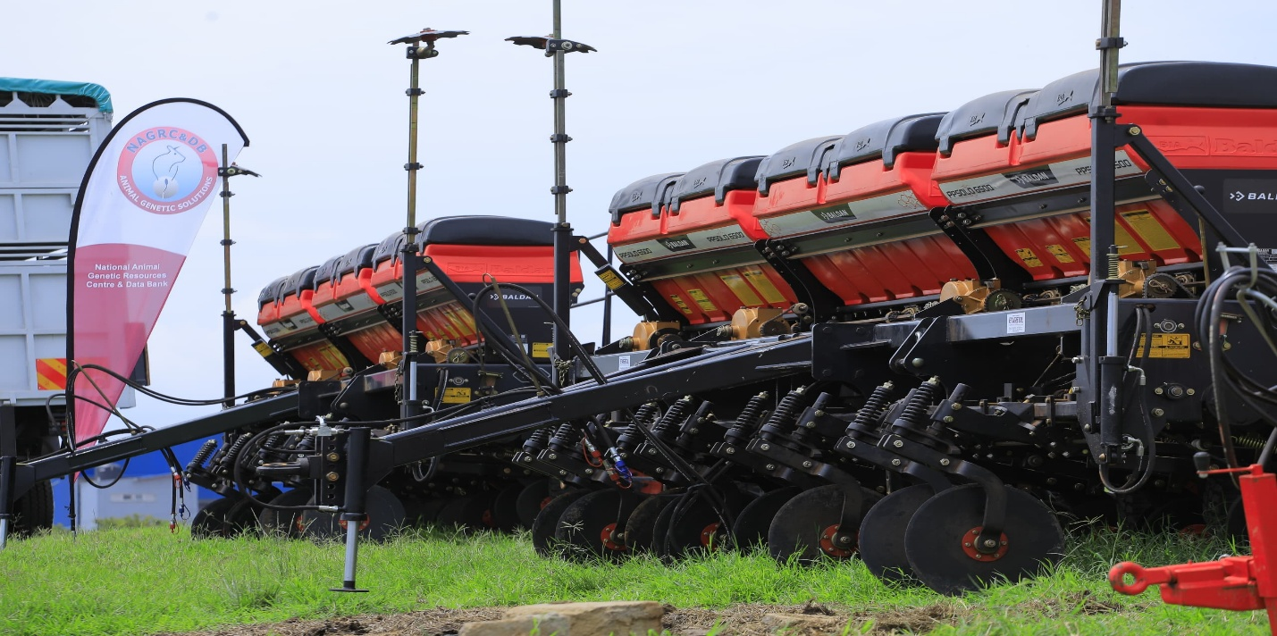 Part of the animal feed production machinery for Busoga