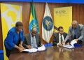 Ahmed Shide, Ethiopia's Minister of Finance, and Manuel Moses, CEO of ATIDI, sign a landmark agreement to accelerate Ethiopia's transition to clean energy through the Regional Liquidity Support Facility (RLSF)