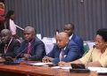 Some of the Representatives of Church of Uganda appearing before Parliamentary Legal and Gender Committee.