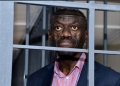 Rtd Col Dr. Kiiza Besigye during his appearance (PHOTO/File)
