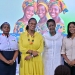 KCB Bank Uganda and Mkazipreneur Mark International Women's Day: Amelia Kyambadde (2nd R), Senior Presidential Advisor on Industry, joins KCB Bank and Mkazipreneur staff for a breakfast meeting celebrating women's empowerment