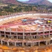 President Yoweri Museveni and First Lady Janet Museveni share a moment during their tour of the Hoima City Stadium, a state-of-the-art facility that will host the 2027 Africa Cup of Nations. The President expressed his excitement over the rapid progress of the stadium's construction, while Janet Museveni applauded the contractor's efforts and coordination.