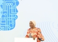 ICT PS Dr. Aminah Zawedde offered tips to girls on becoming tech leaders at the UCC-hosted International Girls in ICT Day event in Nakawa.