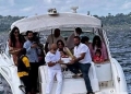 Sudhir Ruparelia and his family held a solemn ceremony at Lake Victoria to inter the ashes of his son, Rajiv Ruparelia.