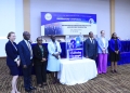 The Director of Public Prosecutions, Jane Frances Abodo (third right) with other guests after the launch of ODPP 's 30 years anniversary monument. (courtesy photos)