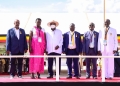 Dr. Silver Mugisha honored by President Museveni with the Golden Jubilee Medal for his transformative leadership and impact on Uganda's water and sewerage services.