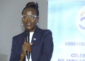Newly appointed AADFI Chairperson, Dr. Patricia Ojangole speaks during the 51st Ordinary General Assembly of AADFI, at the Sofitel Hotel Ivoire in Abidjan, Côte d’Ivoire.