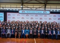 Equity Bank officials join the 100 students commissioned into the fourth cohort of the Equity Leaders Program in Kampala, Uganda, on May 10, 2025. The program aims to develop future leaders through mentorship and practical experience.