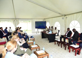 Gen. Salim Saleh, a key presidential advisor, meets with European Union officials, including Ambassador Jan Sadek in Gulu, Uganda, calling for a "political ceasefire" and inter-party dialogue ahead of the 2026 general election.