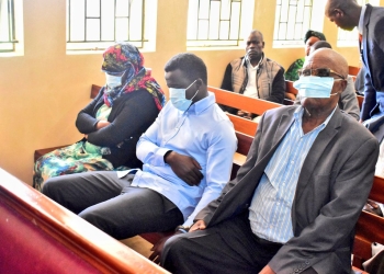 Suspects in court on Monday.