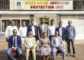 Col. Edith Nakalema, Head of State House Investors Protection Unit (Second Right seated), Ezra Chebrengus, Managing Director Ezra Group who led the team (Right seated) together with other Eritrean investors take a group picture after the meeting held at State House Investors Protection Unit Offices on Wednesday 18 June 2025. PPU PHOTO.