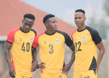 L-R: Saidi Mayanja, Gavin Kizito and Shafim Nana Kwikiriza in training