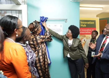 Minister Monica Musenero urges Uganda to lead Africa in the Industry 4.0 tech revolution, challenging the nation to become a producer, not just a consumer, of advanced technologies.