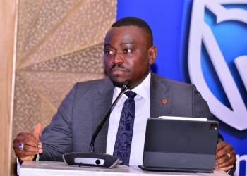 Tunde Thorpe, the Stanbic Bank Executive Head of Business Commercial Banking (BCB) making remarks during the event