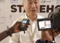 HGO Managing Director Fang Ming discusses the company's global e-commerce expertise during its launch in Kampala yesterday, June 21, 2025.