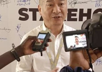 HGO Managing Director Fang Ming discusses the company's global e-commerce expertise during its launch in Kampala yesterday, June 21, 2025.