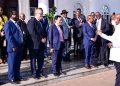 President Museveni interacts with Food and Agriculture Organisation (FAO) Director General Qu Dongyu (C) and his delegation (L) after a meeting at State House Entebbe on Monday July 21 (PHOTO/Courtesy)